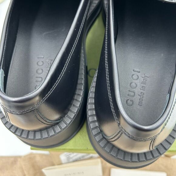 Men’s Gucci horse bit chunky leather loafers size 9, made in Italy - Picture 7 of 9